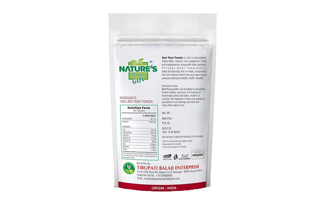 Nature's Gift Beetroot Powder    Pack  500 grams